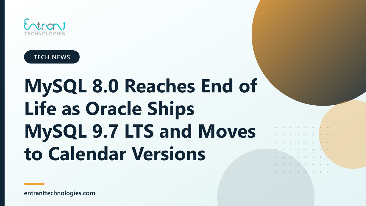 MySQL 8.0 Reaches End of Life as Oracle Ships MySQL 9.7 LTS and Moves to Calendar Versions