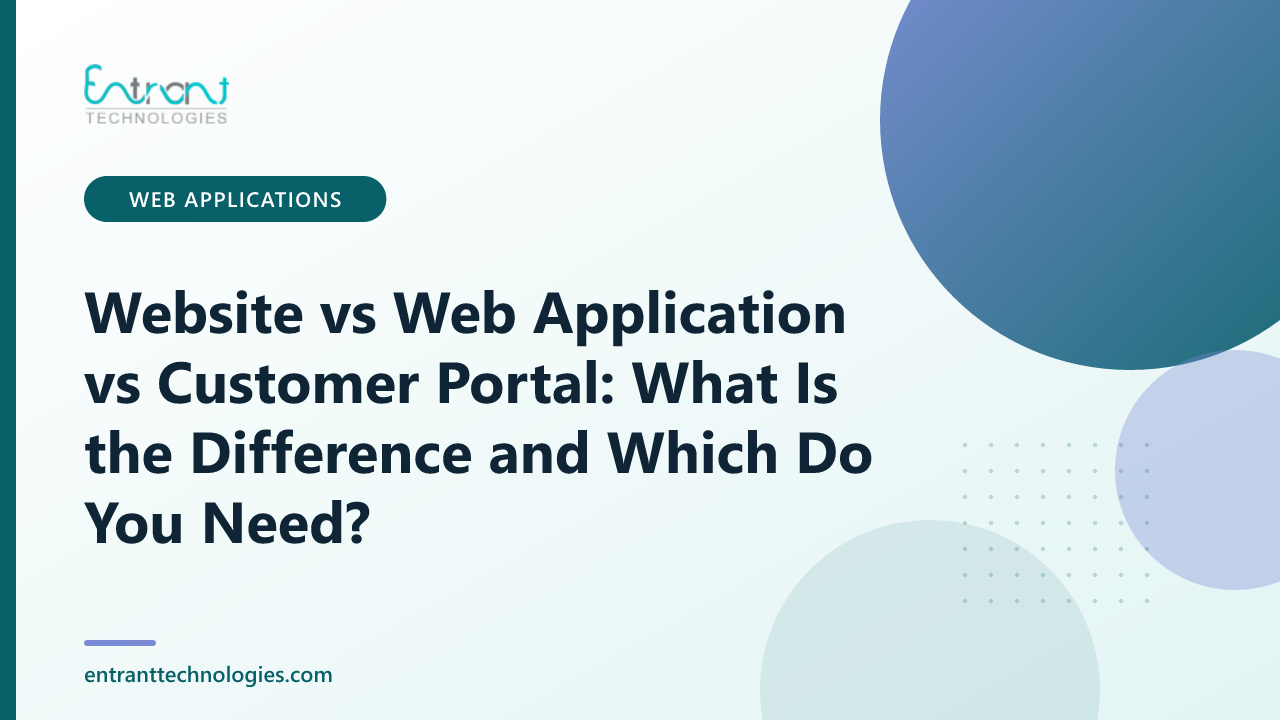 Website vs Web Application vs Customer Portal: What Is the Difference and Which Do You Need?