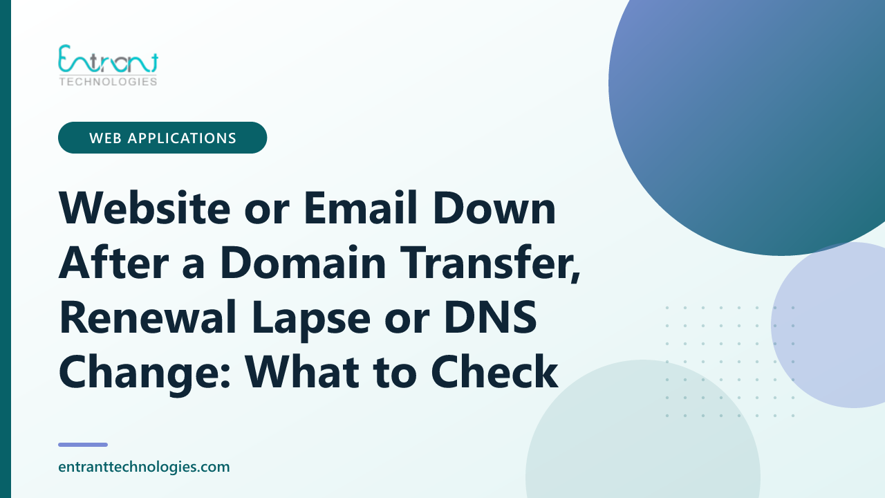 Website or Email Down After a Domain Transfer, Renewal Lapse or DNS Change: What to Check