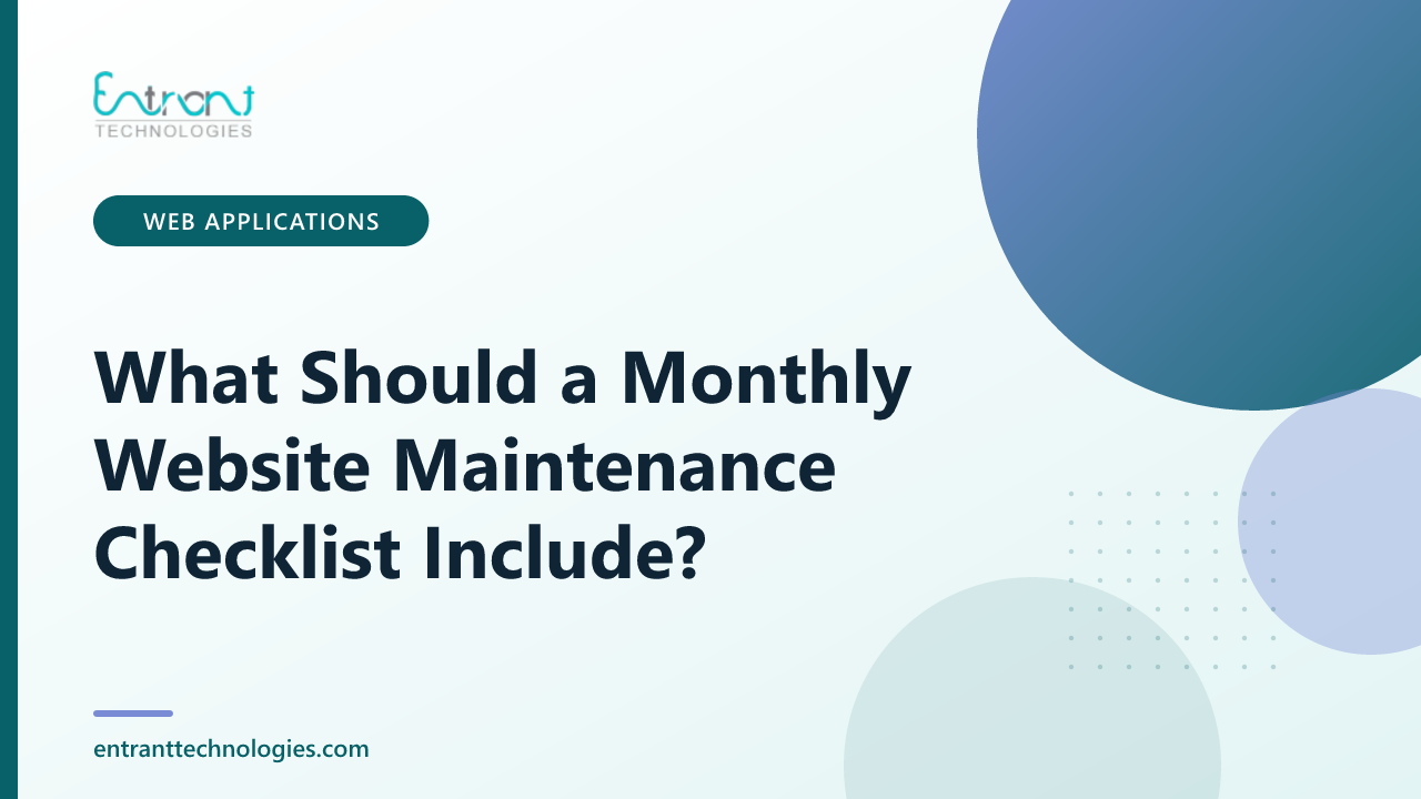 What Should a Monthly Website Maintenance Checklist Include?